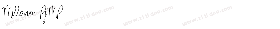 Millano-PjMP字体转换