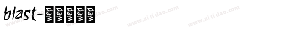 blast字体转换