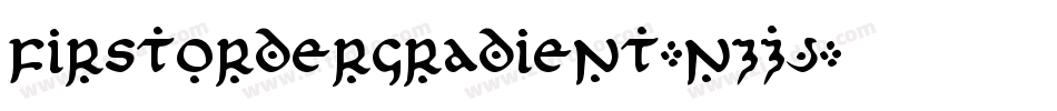 FirstOrderGradient-nzZJ字体转换