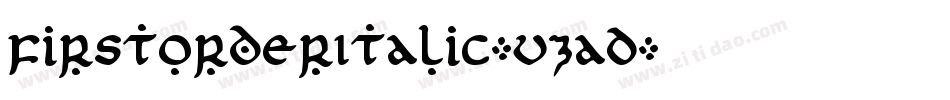 FirstOrderItalic-vzaD字体转换