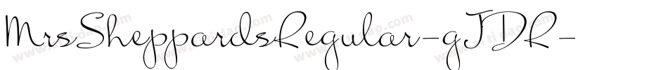 MrsSheppardsRegular-gJDR字体转换