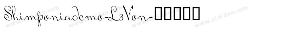 Shimponiademo-L3Von字体转换