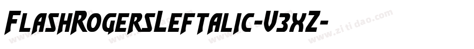 FlashRogersLeftalic-V3xZ字体转换