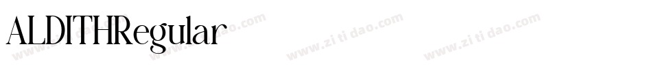 ALDITHRegular字体转换