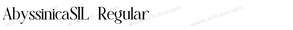 AbyssinicaSIL-Regular字体转换