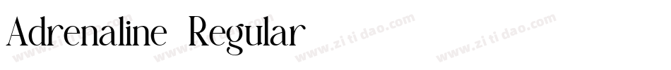 Adrenaline-Regular字体转换
