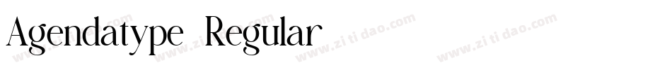 Agendatype-Regular字体转换