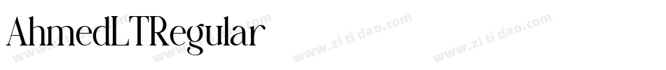 AhmedLTRegular字体转换