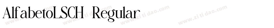 AlfabetoLSCH-Regular字体转换