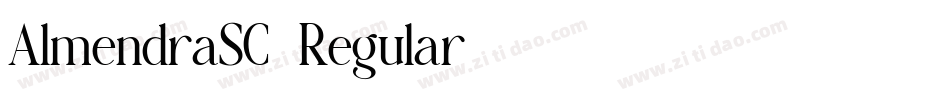 AlmendraSC-Regular字体转换