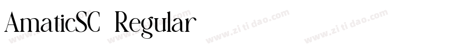 AmaticSC-Regular字体转换