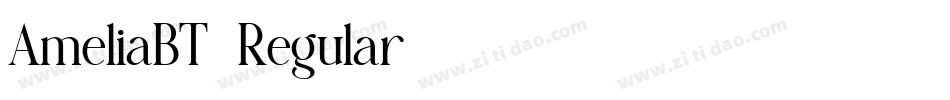 AmeliaBT-Regular字体转换
