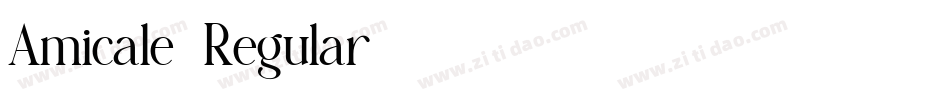 Amicale-Regular字体转换