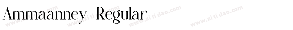 Ammaanney-Regular字体转换
