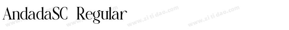 AndadaSC-Regular字体转换