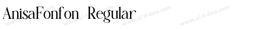 AnisaFonfon-Regular字体转换