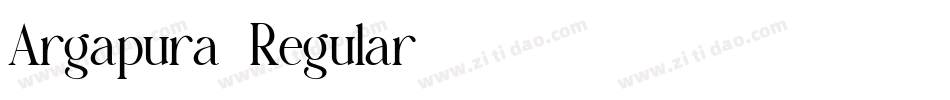 Argapura-Regular字体转换