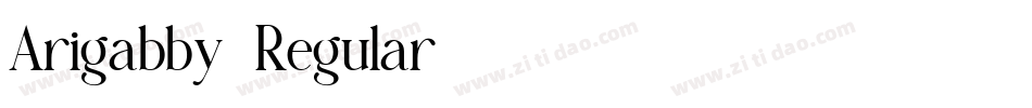 Arigabby-Regular字体转换