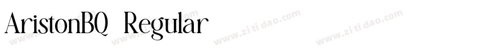 AristonBQ-Regular字体转换