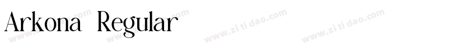 Arkona-Regular字体转换