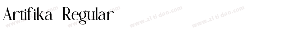 Artifika-Regular字体转换