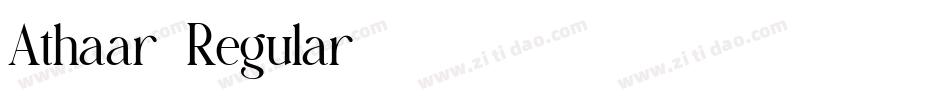 Athaar-Regular字体转换