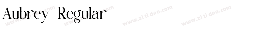 Aubrey-Regular字体转换