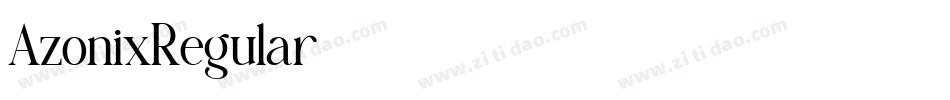 AzonixRegular字体转换