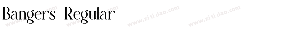 Bangers-Regular生成器字体转换