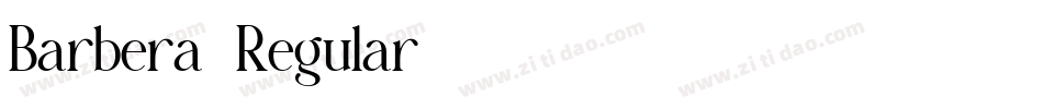 Barbera-Regular字体转换