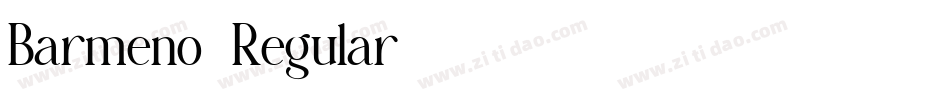 Barmeno-Regular字体转换