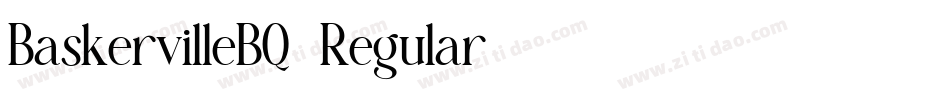 BaskervilleBQ-Regular字体转换