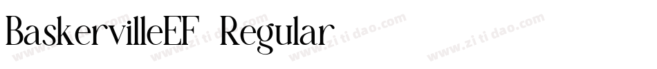 BaskervilleEF-Regular字体转换