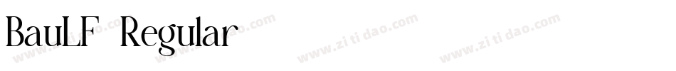BauLF-Regular字体转换