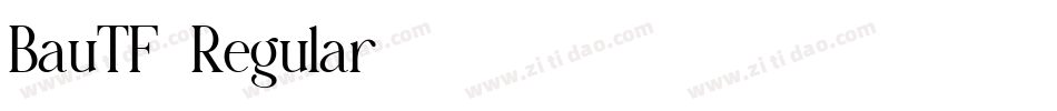 BauTF-Regular字体转换 BauTF-Regular字体转换
