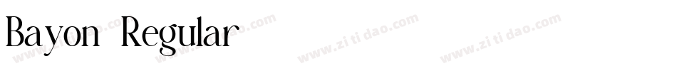 Bayon-Regular字体转换