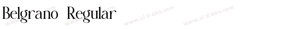 Belgrano-Regular字体转换
