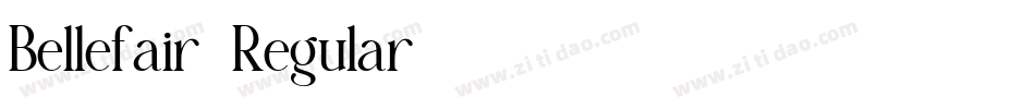 Bellefair-Regular字体转换