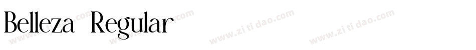 Belleza-Regular字体转换