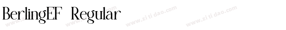 BerlingEF-Regular字体转换