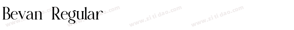 Bevan-Regular字体转换