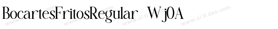 BocartesFritosRegular-WjOA字体转换