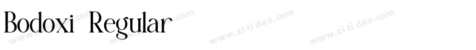 Bodoxi-Regular字体转换