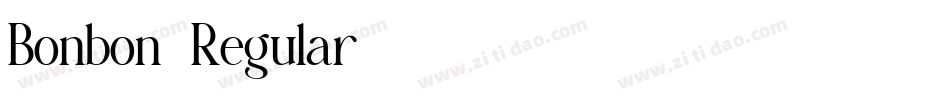 Bonbon-Regular字体转换