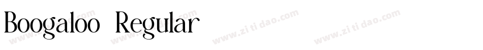 Boogaloo-Regular字体转换