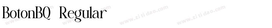 BotonBQ-Regular字体转换