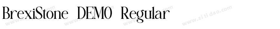 BrexiStone-DEMO-Regular字体转换