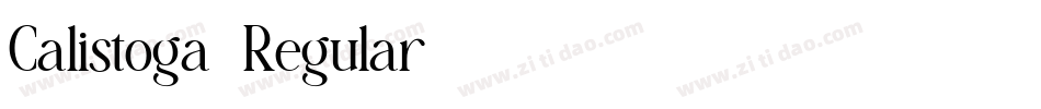 Calistoga-Regular字体转换 Calistoga-Regular字体转换