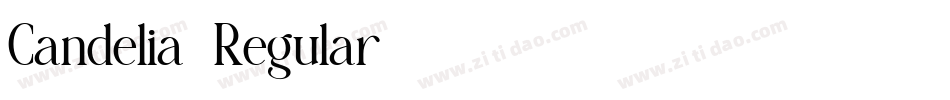 Candelia-Regular字体转换