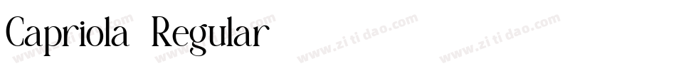 Capriola-Regular字体转换 Capriola-Regular字体转换